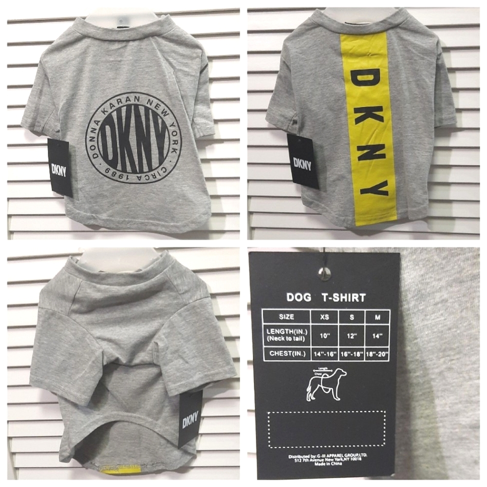 DKNY Designer Doggy Tees!! NWT! Size S🐕 🦮🐕‍🦺🐶♥️